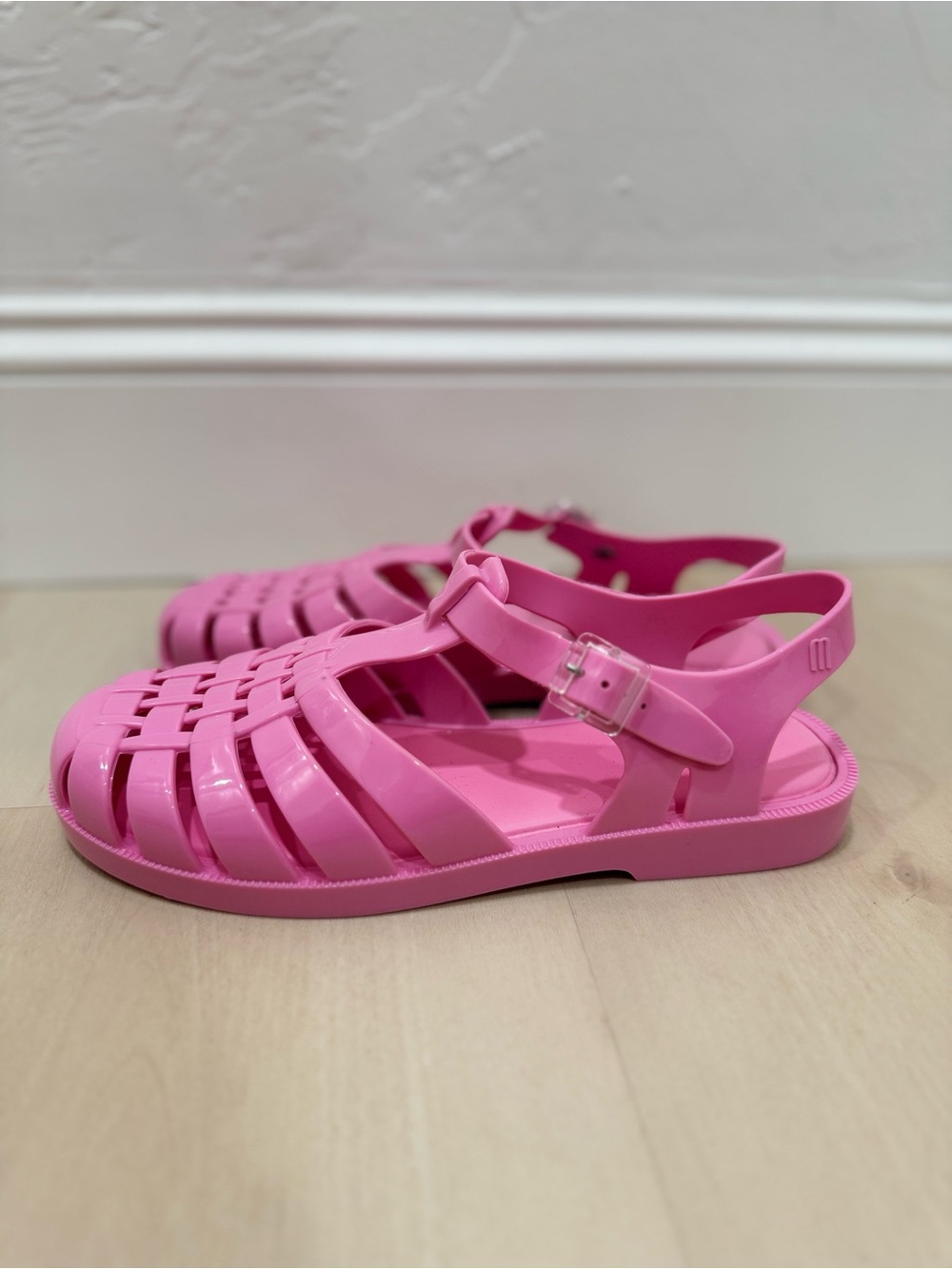 LIKE NEW Melissa Possession Sandal Gloss Pink Women's 7 Jelly Fisherman Sandal - Picture 5 of 13